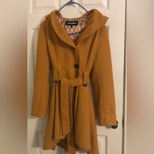 Steve Madden oversized hooded coat. Size Large 36” long 26” sleeve